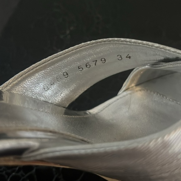 Sergio Rossi silver heels - Picture 5 of 5
